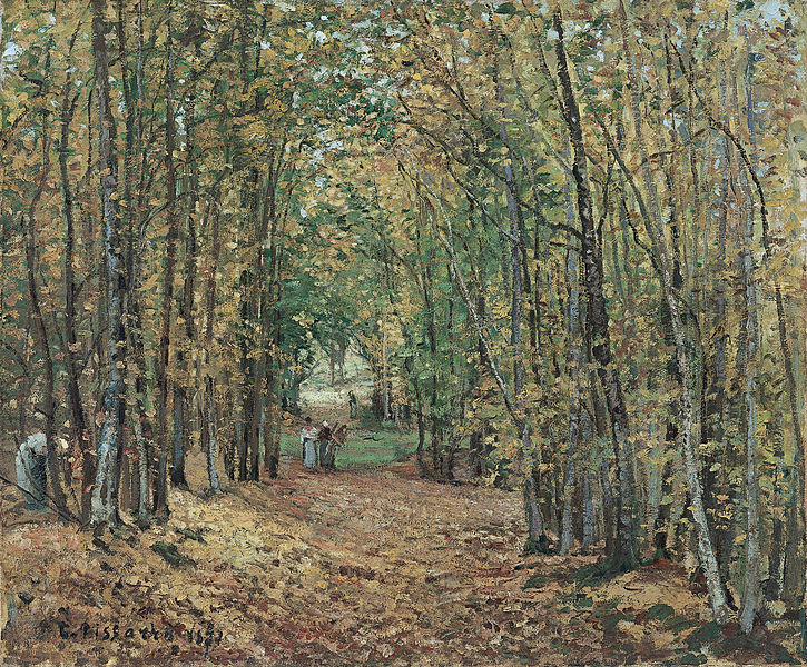The Woods at Marly, 1871 - Camille Pissarro Paintings